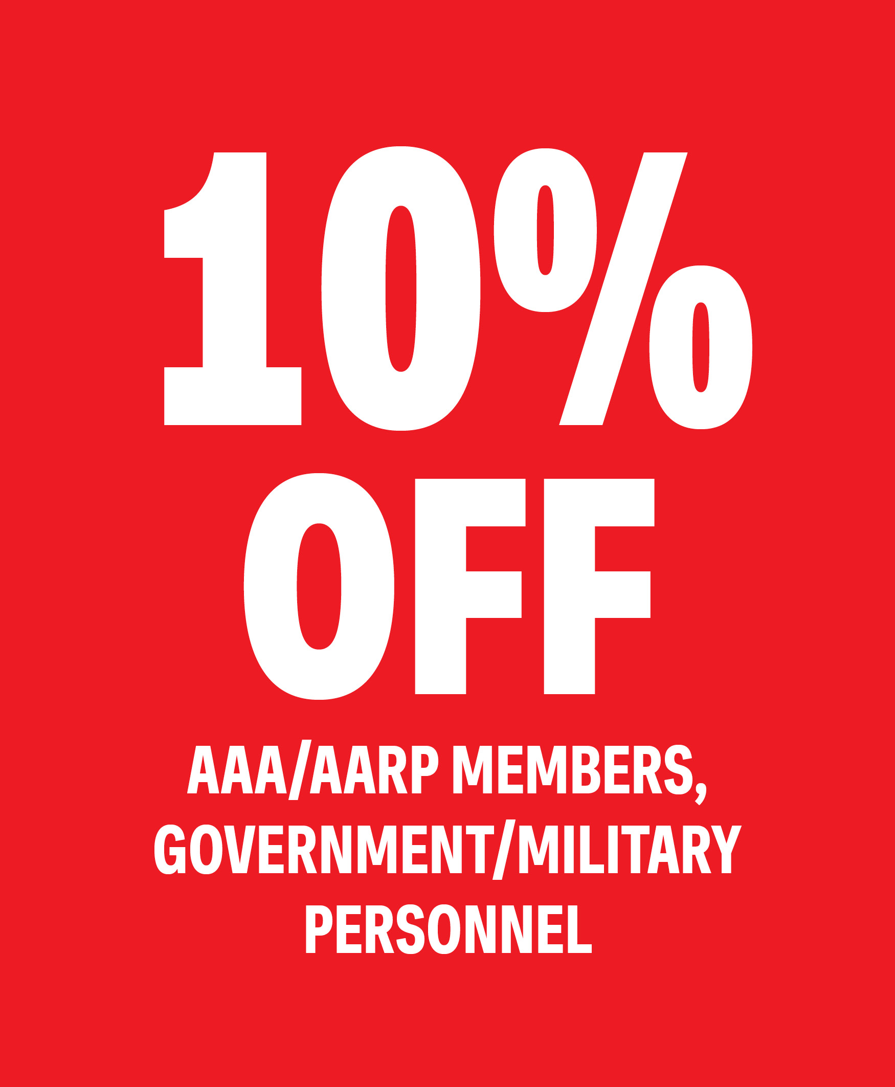 10% Off for select organization members!