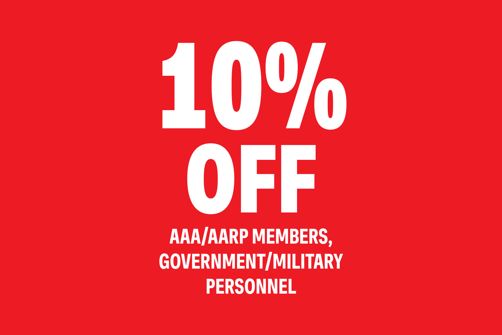 10% Off for select organization members!