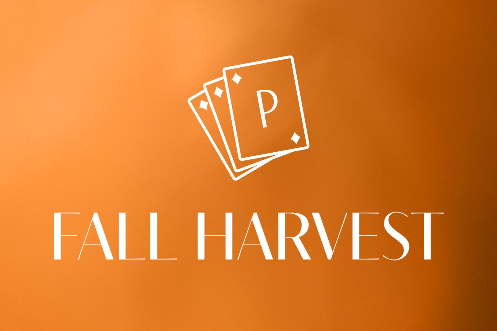 a logo on a orange background