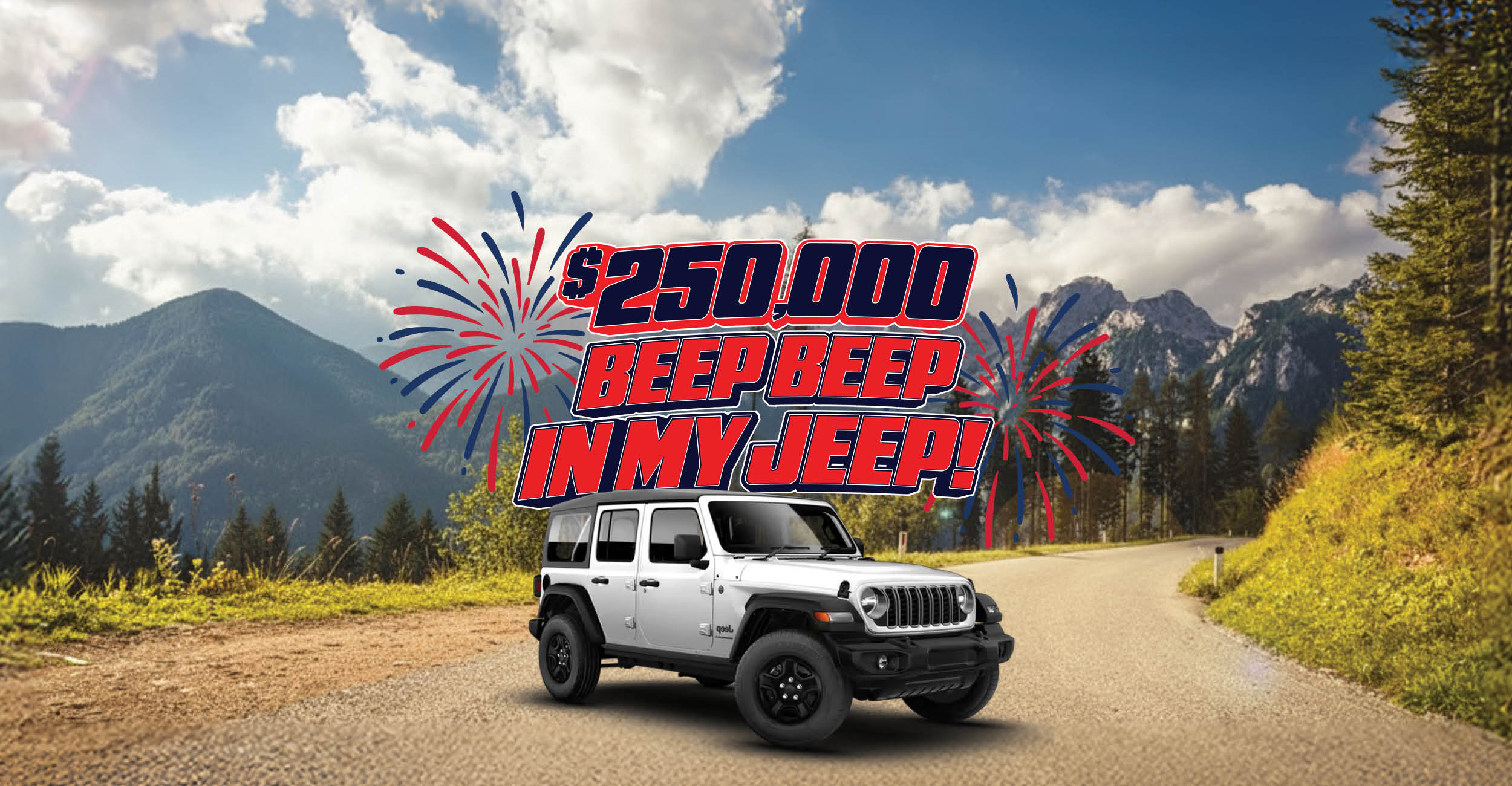 $250K Beep Beep in my Jeep