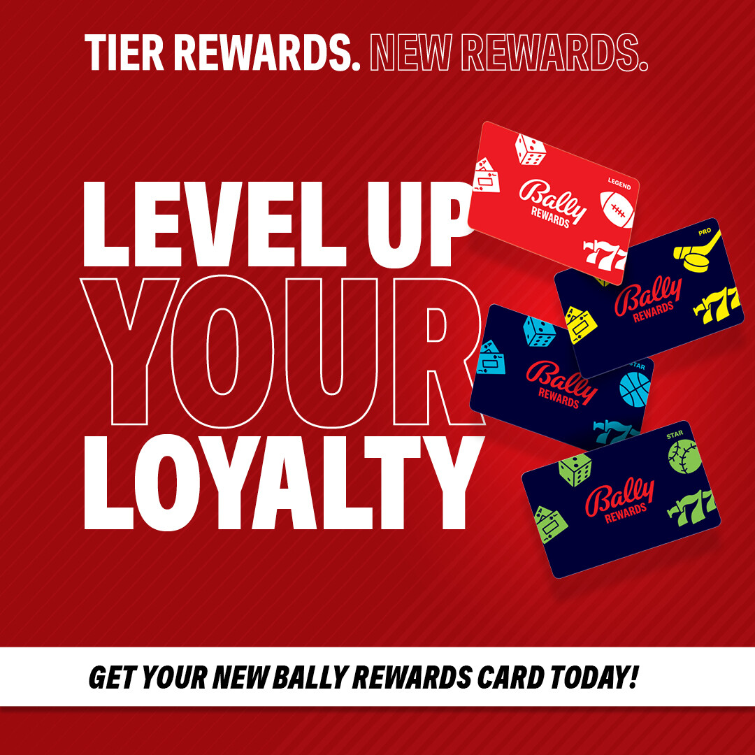 a red and blue card with white text