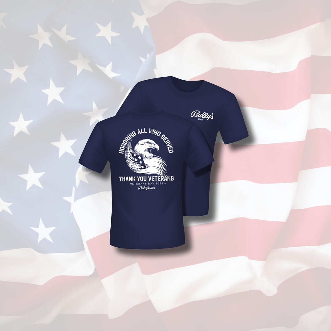 a blue t-shirt with white text on it