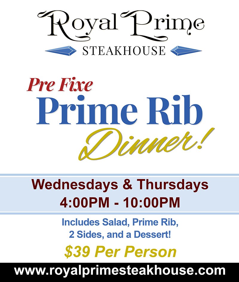 Royal Prime Prixe Fixe Dinner
