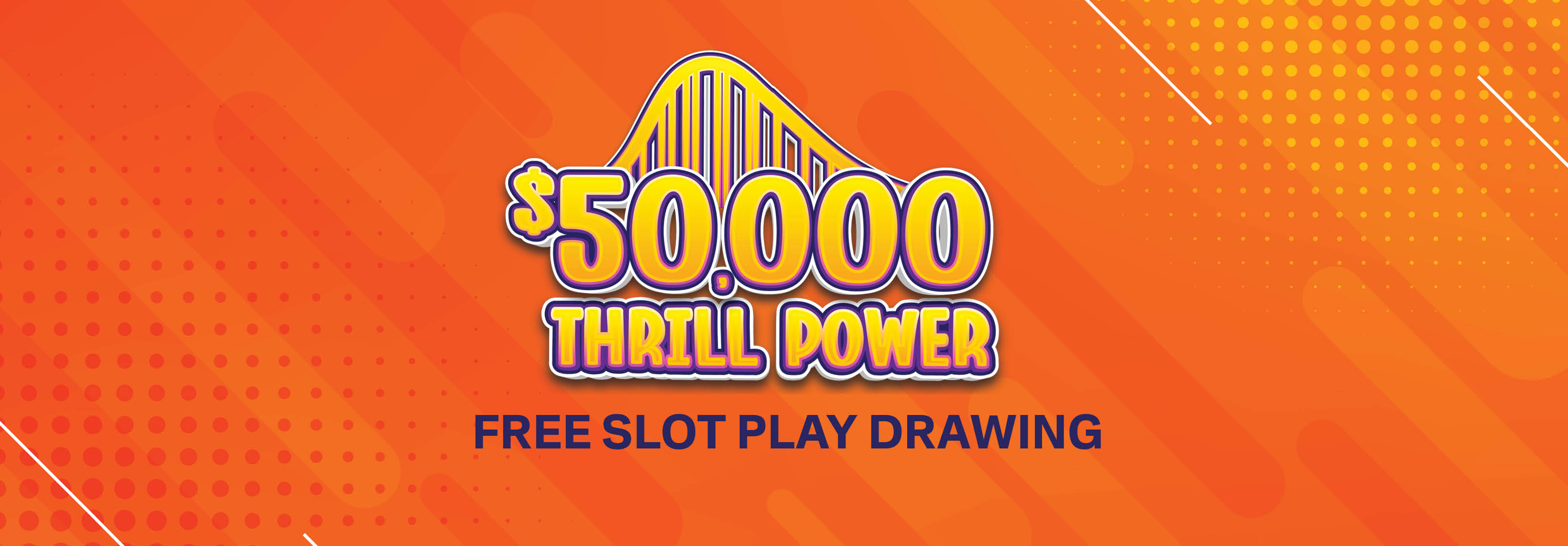 a yellow and purple text on an orange background