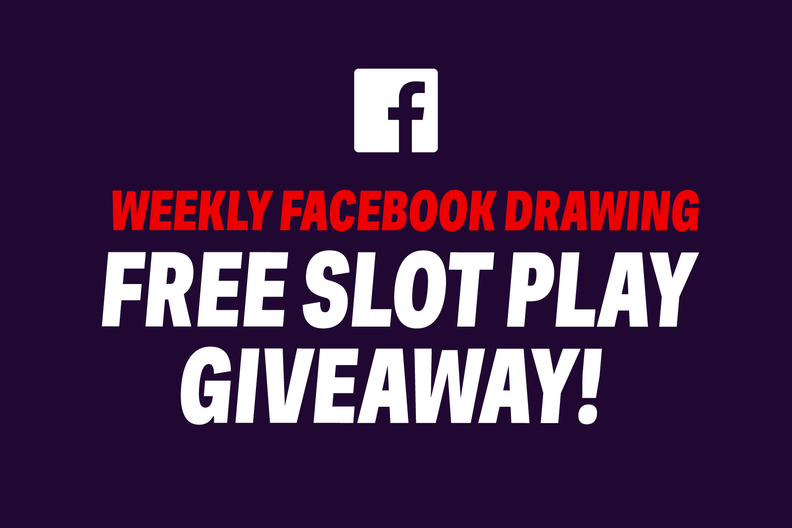Weekly Facebook Drawing