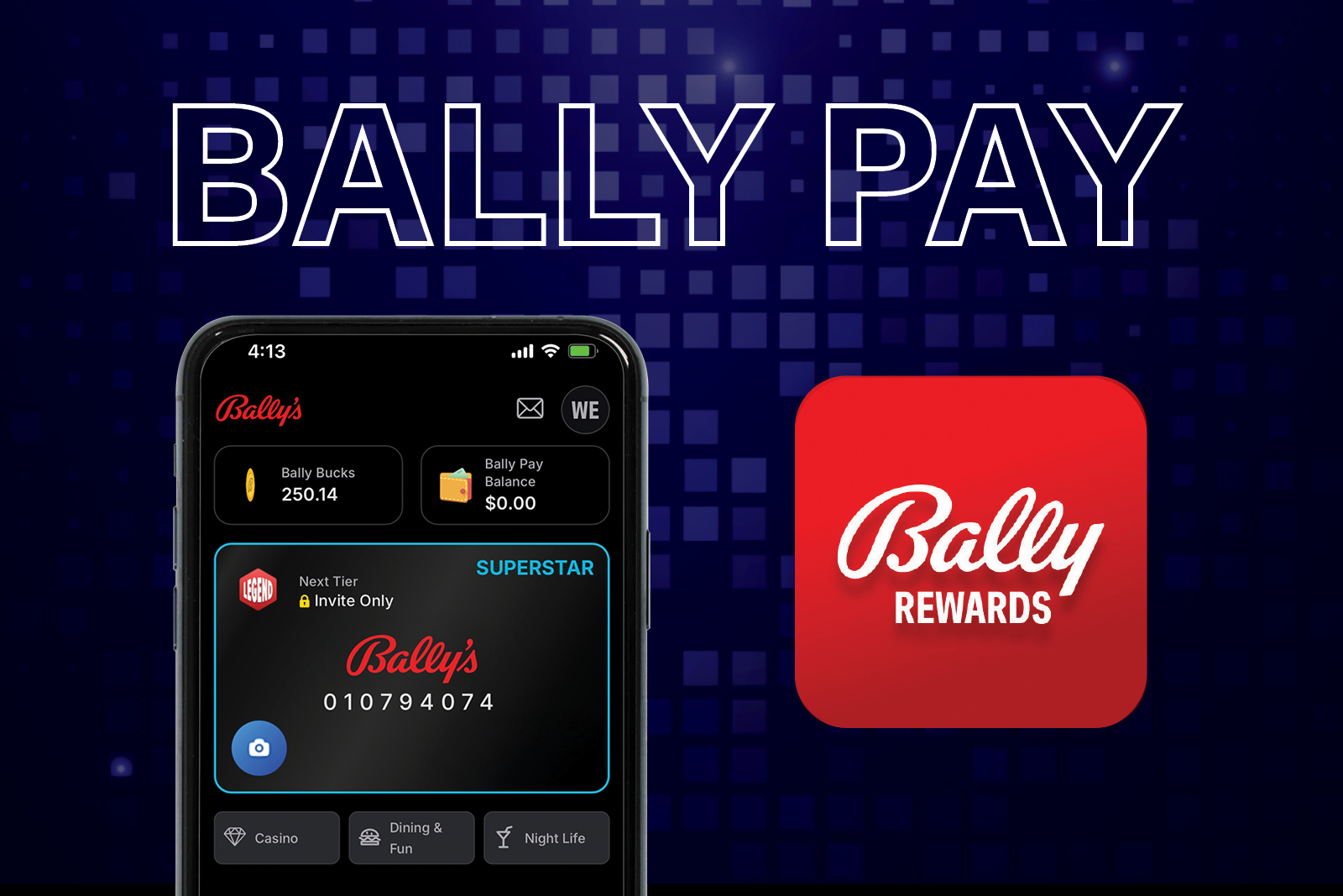 a phone with a screen showing a credit card