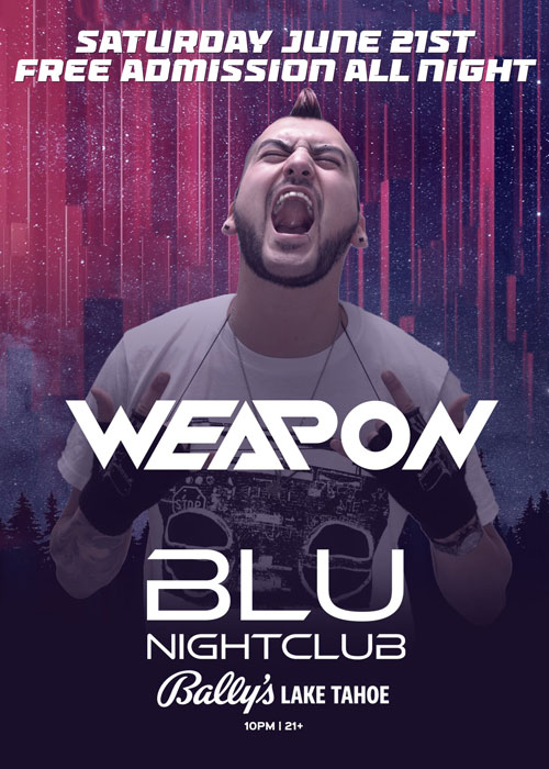 DJ Weapon in Blu Nightclub
