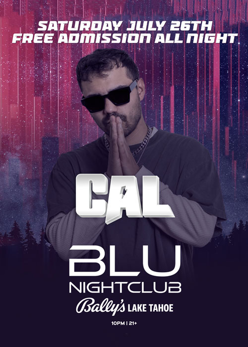 DJ Cal inside Blu Nightclub