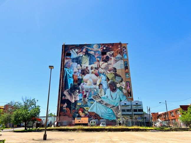 Once in a Millenium Moon Mural