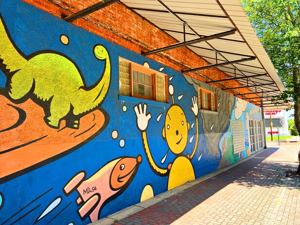 Rolie Polie Olie Mural