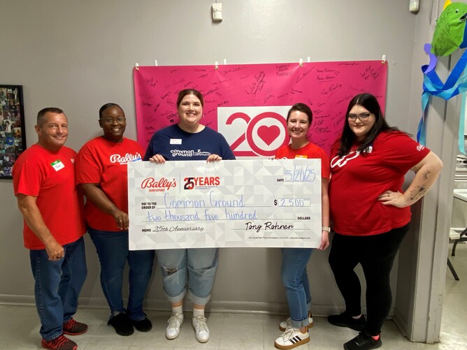 people holding check