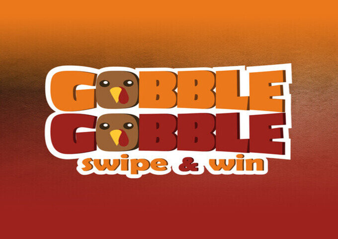 a thanksgiving logo with turkey heads