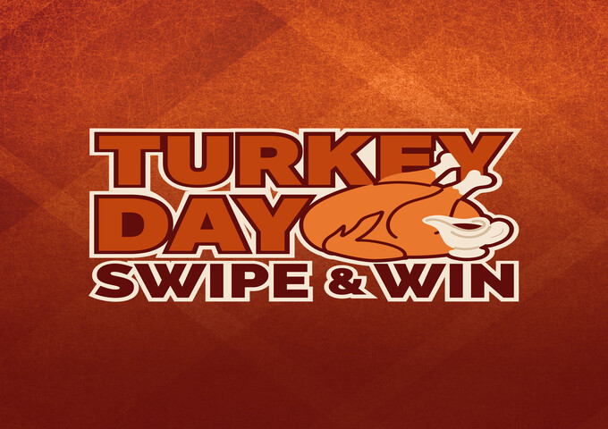 a turkey on a red background