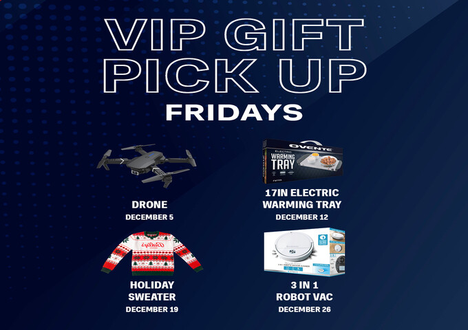 Drone, 17inch Warming Tray, Holiday Sweater and 3 in 1 Robot Vac